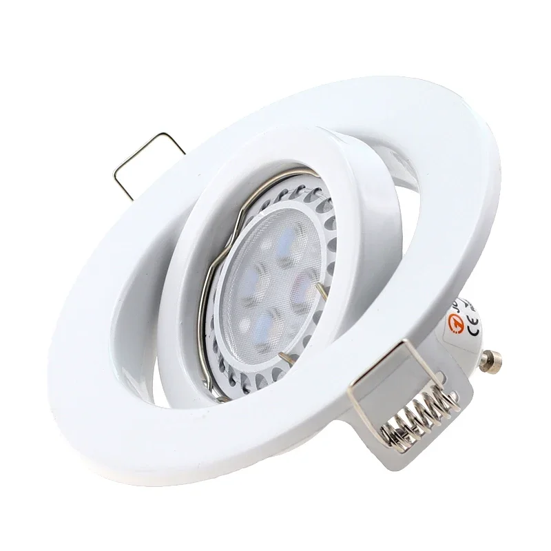 

2PCS Socket Recessed Aluminum Frame New Design MR16 Base Spotlight Fitting No Adjustable MR16 GU10 Bulb Trims Fixture