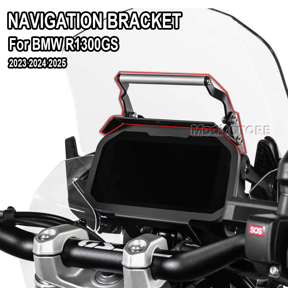 

For BMW R1300GS R 1300GS Adventure 2023 2024 2025 Motorcycle Accessories Navigation Bracket Front Bar Phone Holder GPS Mount