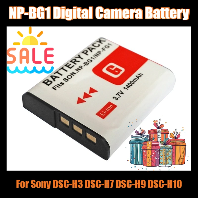 Аккумулятор для цифровой камеры 3.7V 1400mAh NP-BG1, для Sony DSC-H3 DSC-H7 DSC-H9 DSC-H10