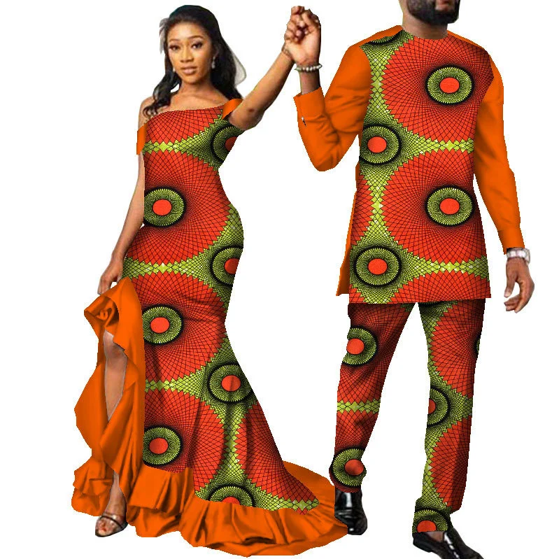 Африканские платья для пар, традиционное платье Базен, платье длиной до пола, дизайн для пары, костюм Дашики, африканская одежда, наряды для влюбленных