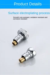 Automatic Stopcock for Washing Machine Faucets with Full Brass Construction and Anti-dislodgement Feature  Spigot