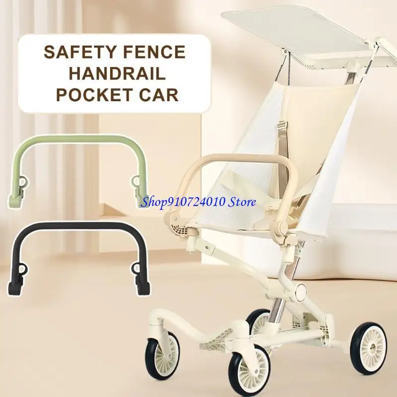 

77HD Baby Pram Guardrail Pushchair Safety Armrest Ensuring Safety During Walks & Trip