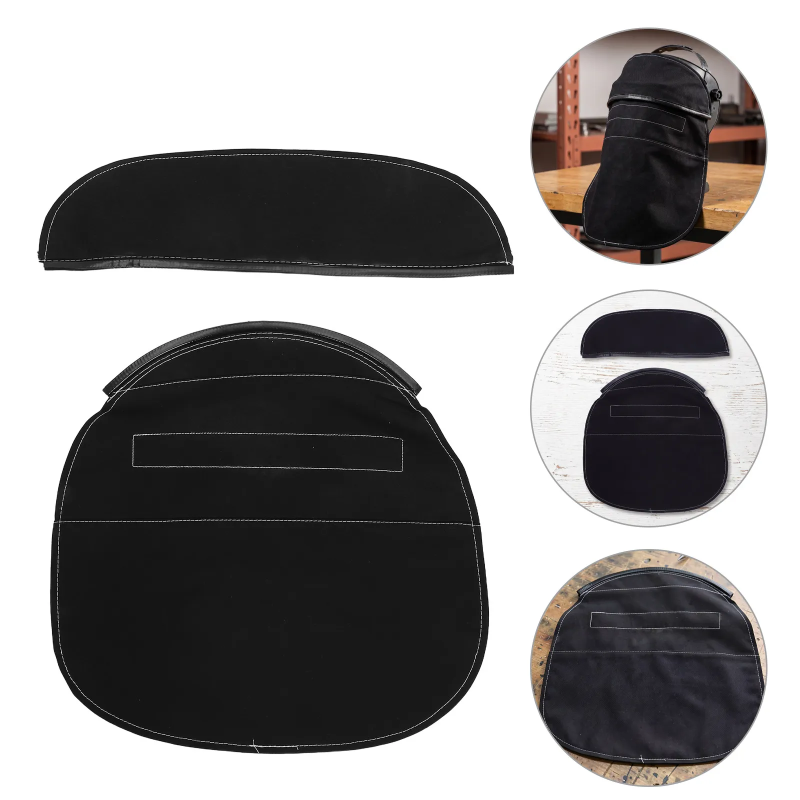 Fr Cotton Welding Hood Covers Fire Resistant Black Neck Protector Safety Neck Guard Protective Welding Cover