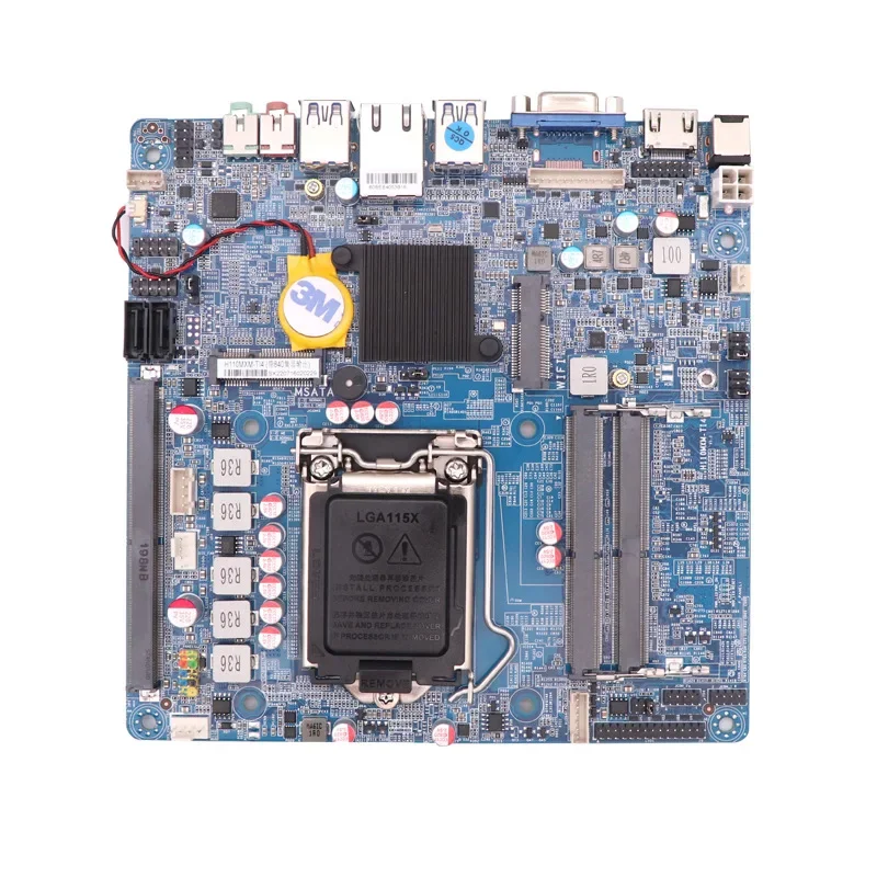 Процессоры поколения inte H110 cset inte 6/7/8/9 LGA1151 Mini ITX, материнская плата с гигабитной сетевой платой 2DDR4 RTL8111 c
