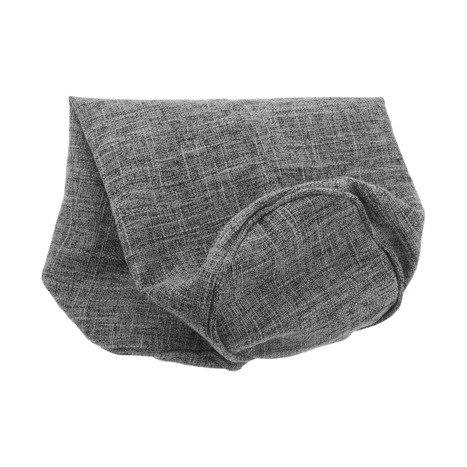 

Round Pillow Cover Cylindrical Neck Pillowcase Breathable Cotton Linen Soft Lumbar Pillow Protector 15.7x5.9 Inch Grey Home Sofa