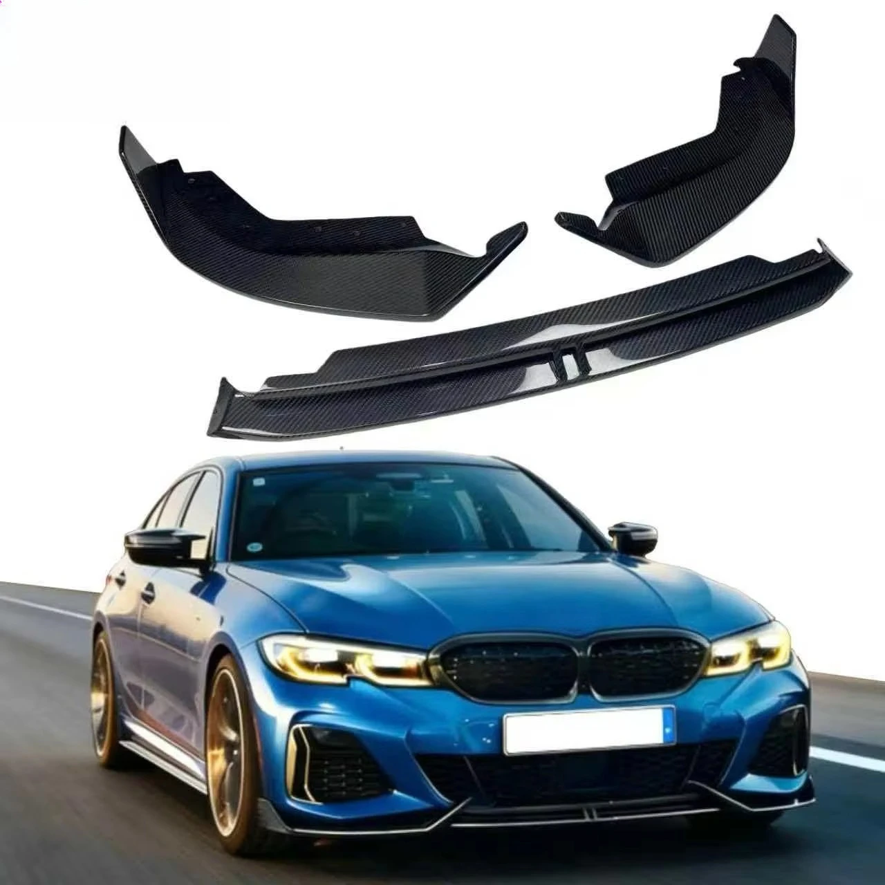 

New AO Style Carbon Fiber Front Spoiler Lip for 3 Series G20 330i M340i Pre LCI M-Sport 2019-2022