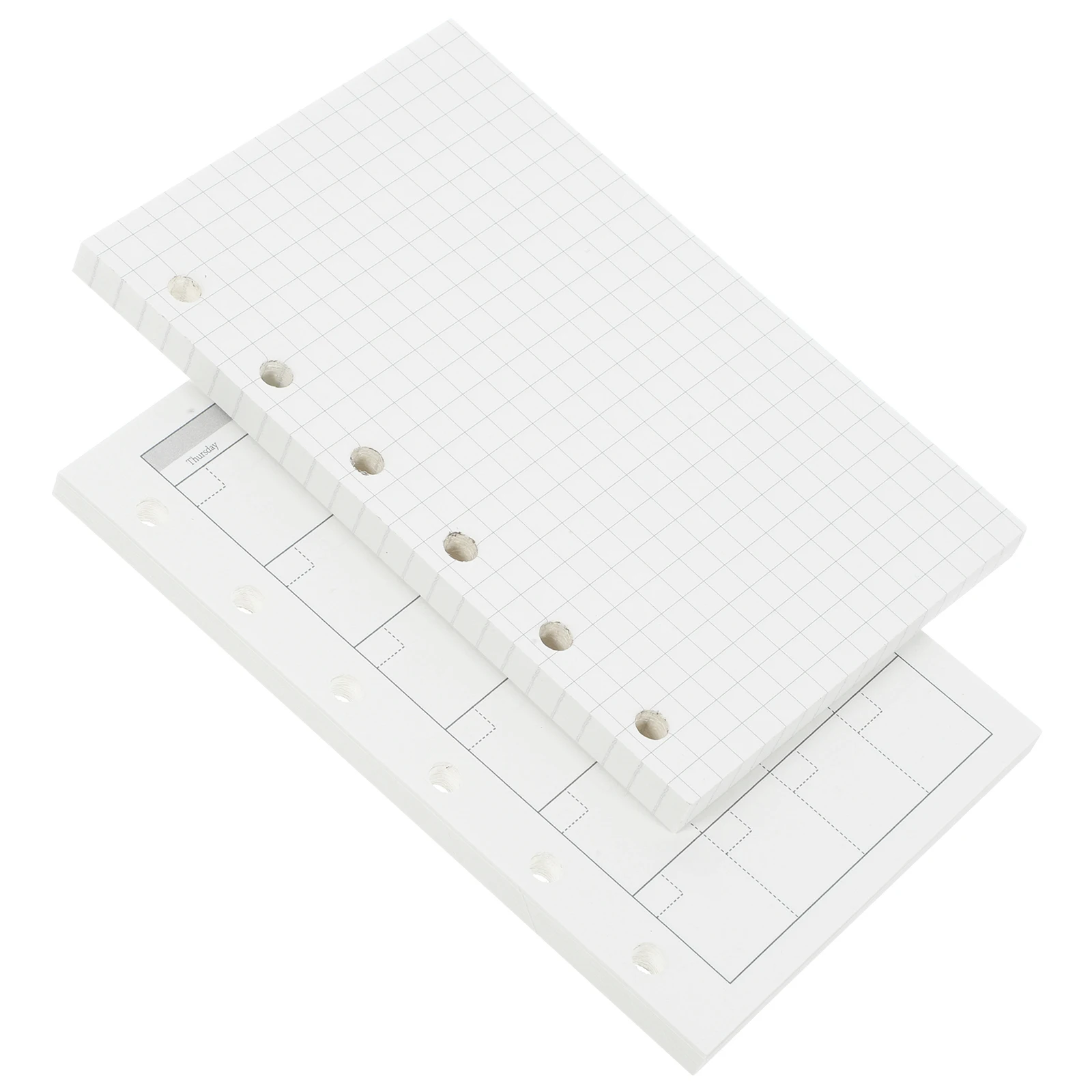 

4pcs Small Notebook Portable Mini Notepad Loose-Leaf Binder Transparent Cover Smooth Writing Practical Student Accessory