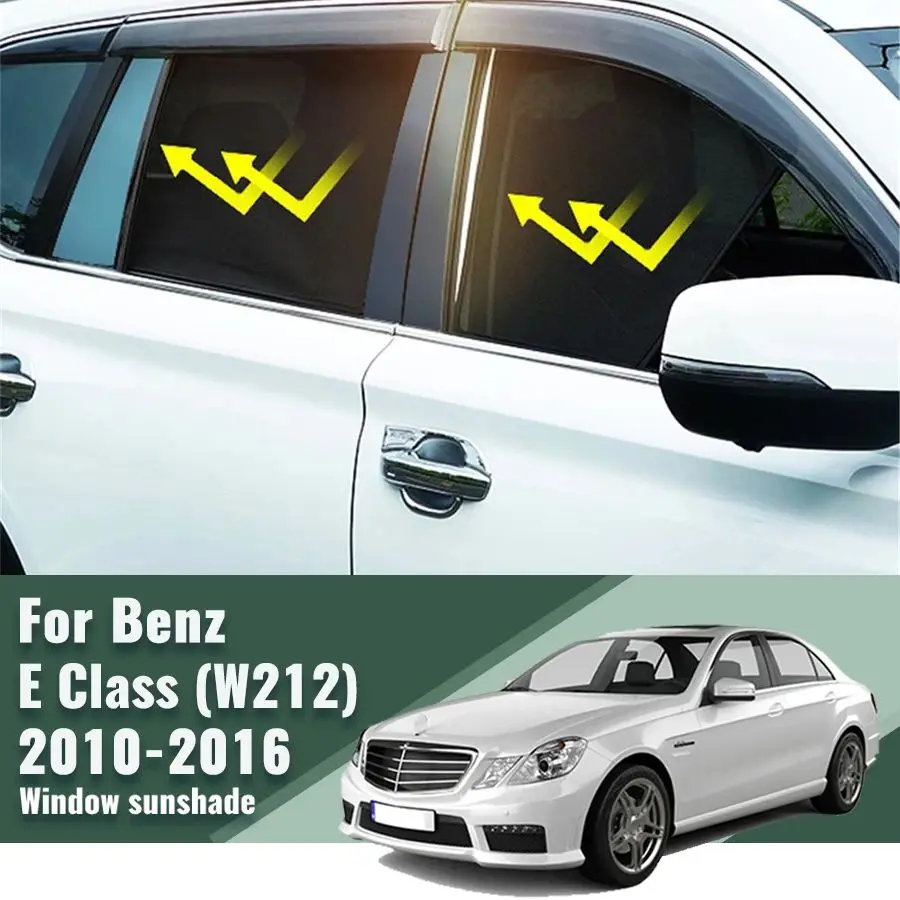 For Mercedes Benz E Class W212 2010-2016 Car Sunshade Customized Side Window Curtain Sun Shield Visor Front Windshield