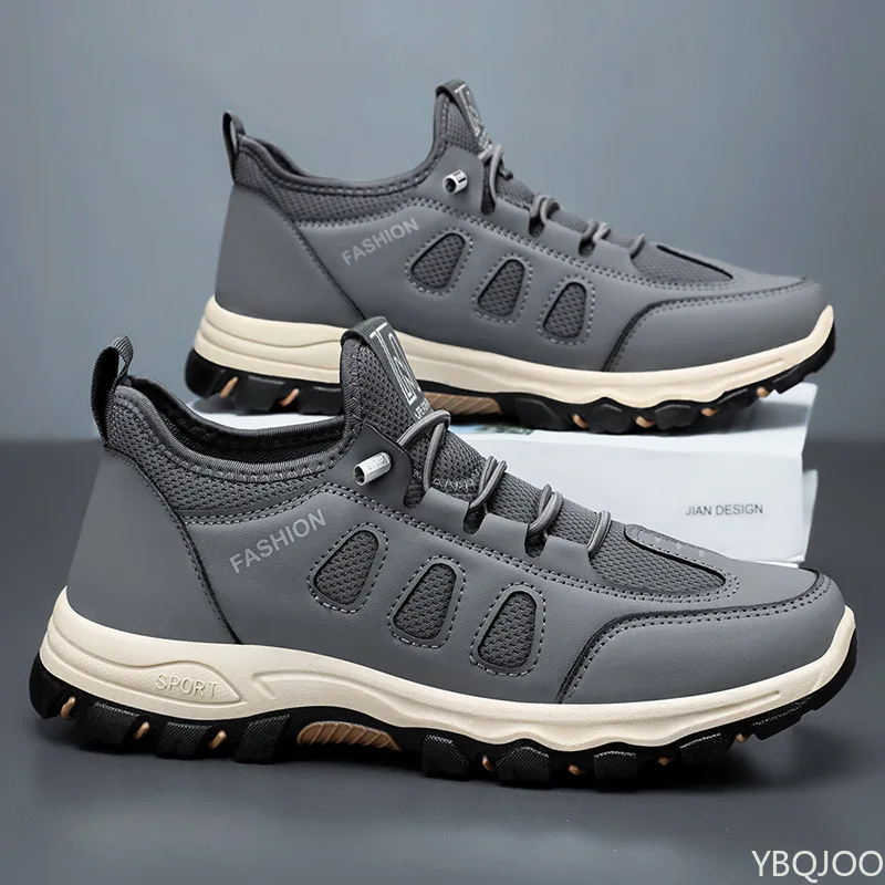 

Осенние новые повседневные удобные кроссовки, противоскользящая уличная походная обувь, модная универсальная простая мужская обувь