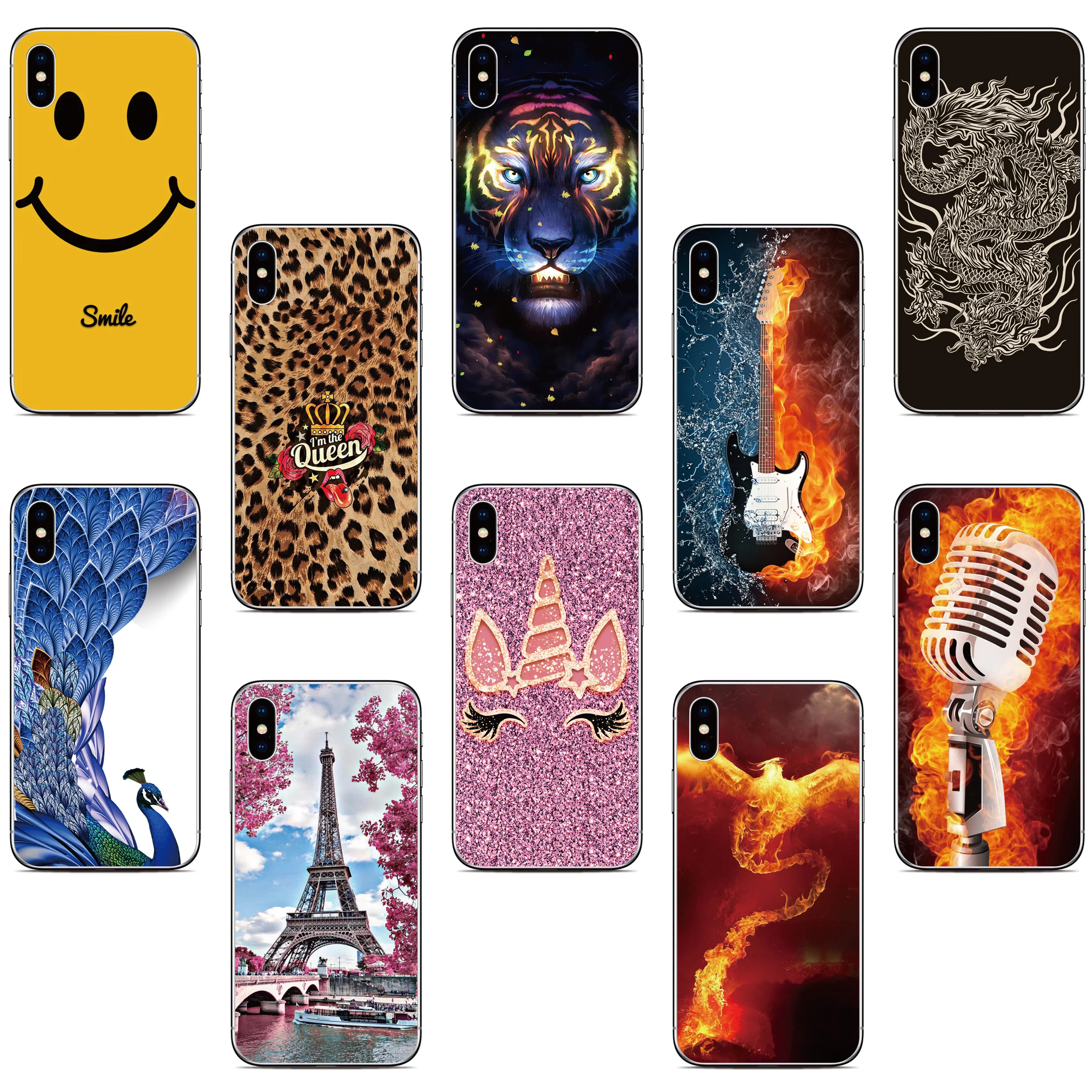 Print Pattern Cover For TCL 30 SE 40 XL 10 Lite 20 Pro R 20B 30E 403 306 305 405 406 408 303 ION X 30Z A3 20S 10L Plus 5G Case