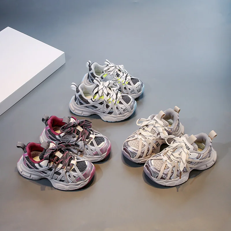 New Kids Sneakers for Girls Spring Autumn Classic Boys Causal Basketball Shoes School Sports Versatile Children's Tennis Shoes