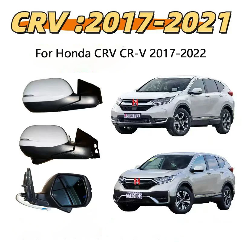 new Car Side Rearview Mirror Assembly For Honda CRV CR-V 2017-2022 Auto Electric Folding Camera Heating Turn Signal Mirror Assy
