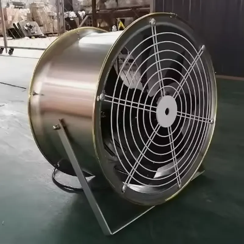 Stainless Steel Axial Exhaust Fan for Greenhouse Chicken Coop Ventilation Cooling System Suspended Air Circulation Blower
