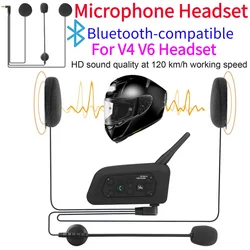 Motorrad Intercom Headset Bluetooth-kompatibler Motorrad Intercom Kopfhörer BT Motorrad Inter phone für V4 V6 Headset