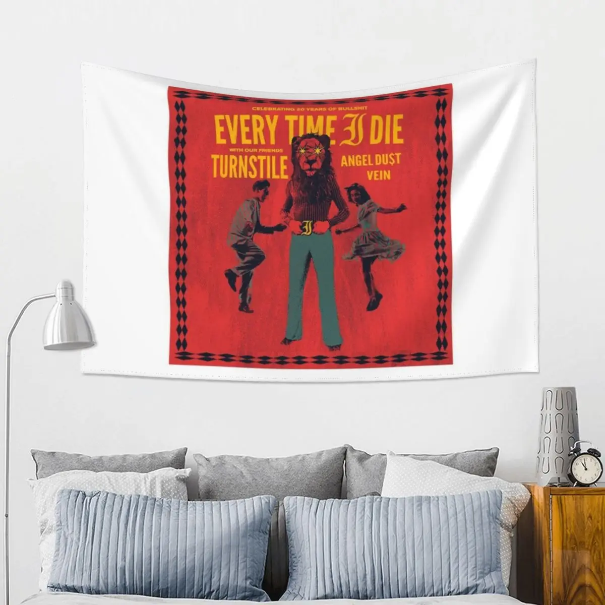 Каждый раз, я умираю гобелен, декор комнаты для девочек, индивидуальный уличный декор, гобелен