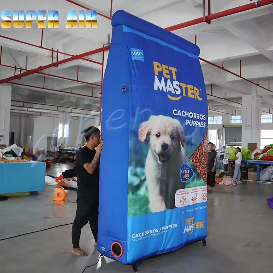 Do użytku komercyjnego reklamowy model ogromnego nadmuchiwanego worka z dmuchawą powietrza na sprzedaż