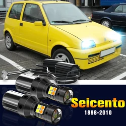 2pcs LED Dual Mode Turn Signal+Daytime Running Light DRL Lamp For Fiat Seicento 1998-2010 2004 2005 2006 2007 2008 Accessories