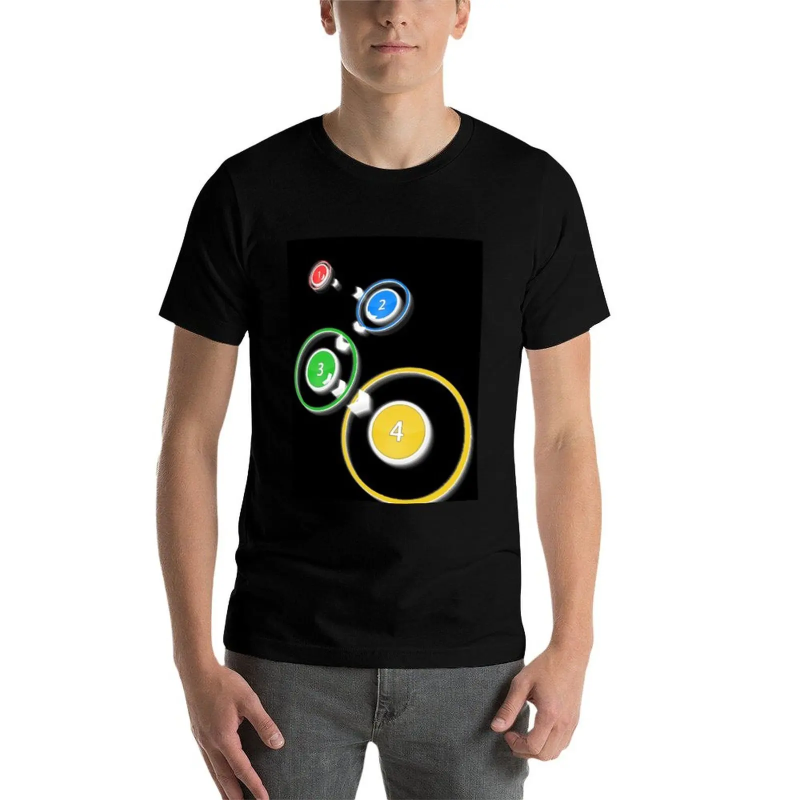 

Osu - Click The Circles T-Shirt man graphic t shirt t shirt man cotton T-Shirt