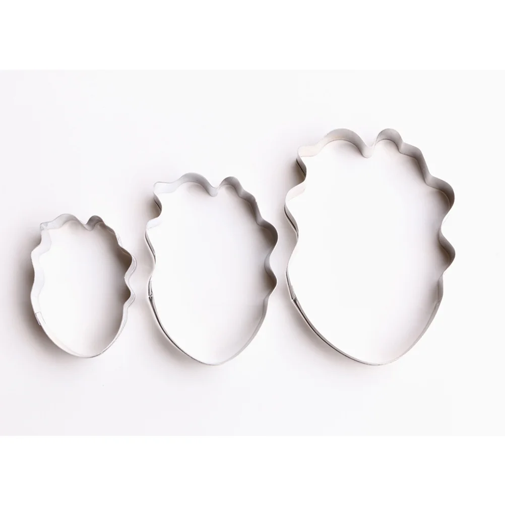 

3Pcs Baking Mold Flower Cookie Cutter Stainless Steel Tulip Petal Shape Set Biscuit Cutter for DIY Cookies Biscuit Mold