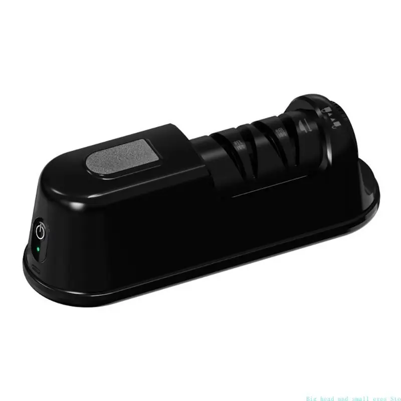 581C 2-Stage Electric Penknife Sharpener for Gourmets Knives, Fast, Safe & Easy Sharpening & Polishing, for Home Use &