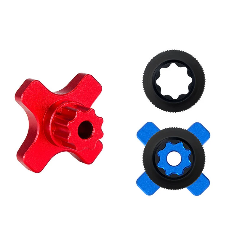 3 Colours Bicycle Crank Installation Tool Plum Blossom Crank Cover Disassembly Wrench For Hollow Bike Crank Remove Tools