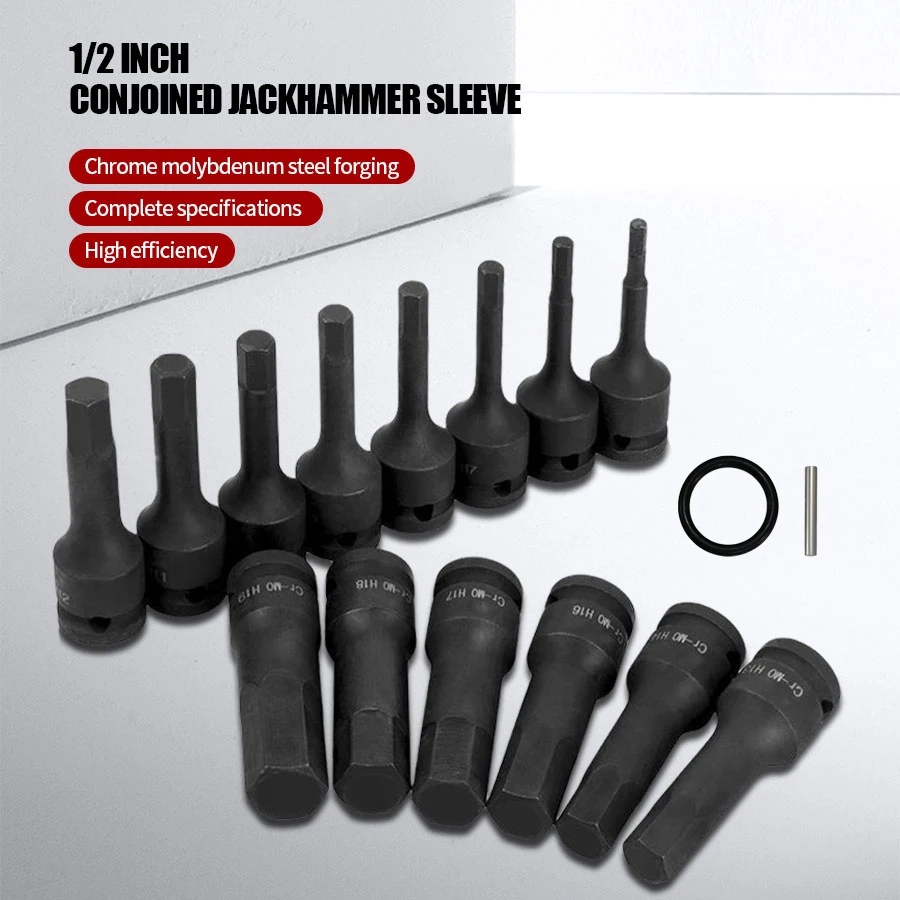 

Ударный шестигранный торцевой ключ H4-H22, вращающийся адаптер 1/2 дюйма для пневматических и электрических гайковертов, ударопрочный, подходит для автомобильной промышленности