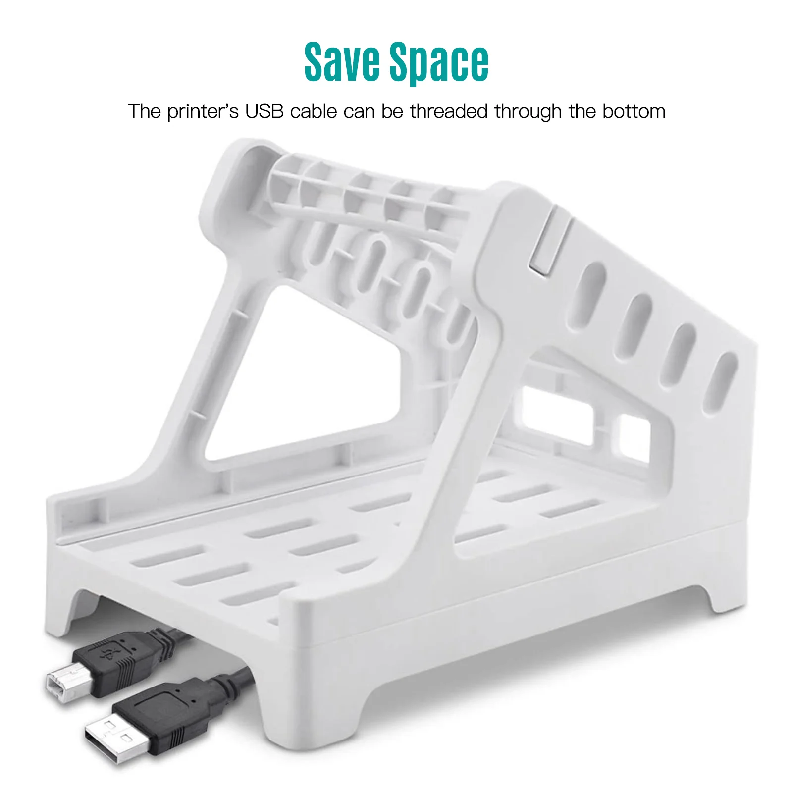Label Holder Thermal Label Holder for Rolls and Fanfold Labels Compatible with Thermal Printer Desktop Label Printer Withe