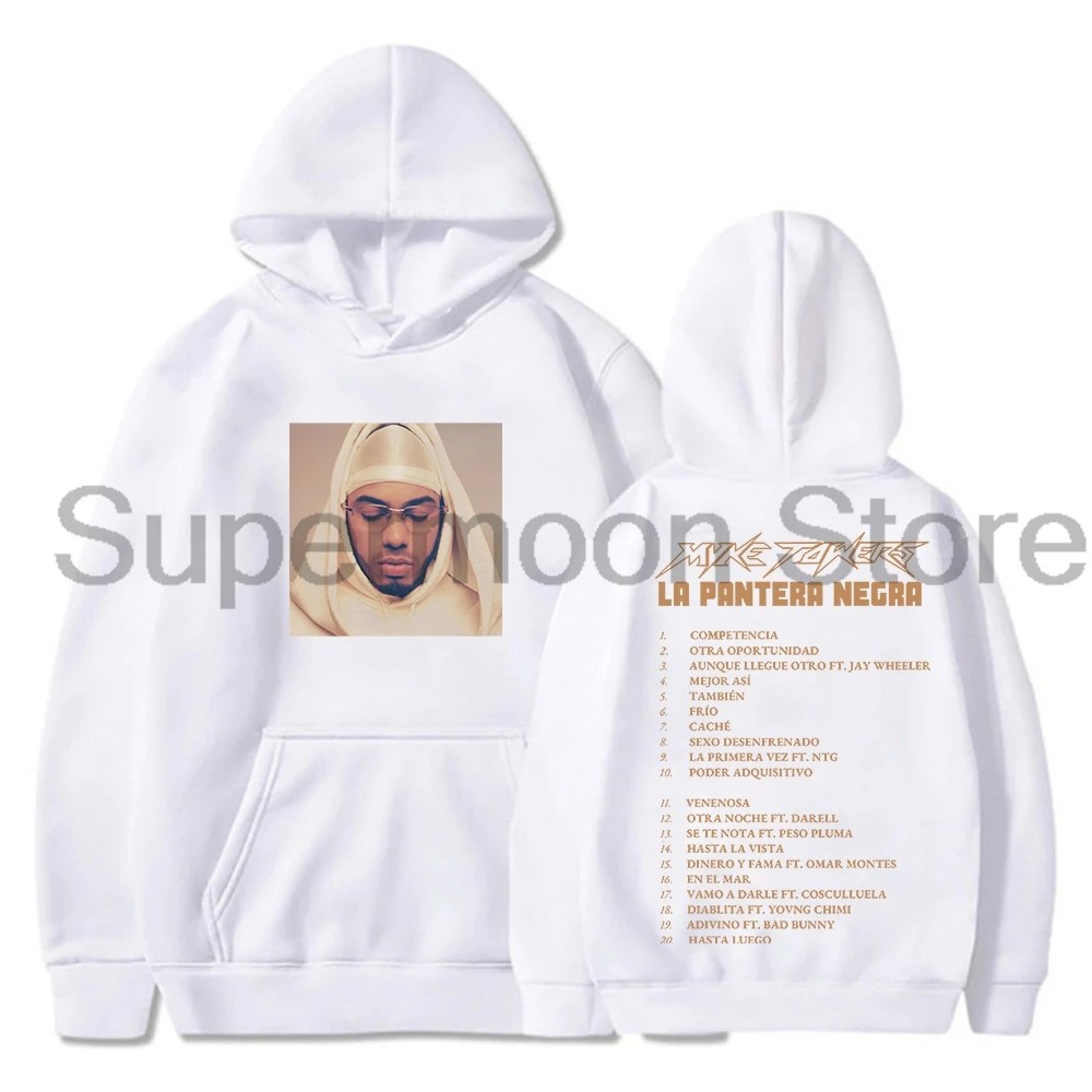 Myke Towers Merch Album Hoodie North America Tour 2024 Long Sleeve Streetwear Women Men Hooded Sweatshirt Hip Hop Clothes