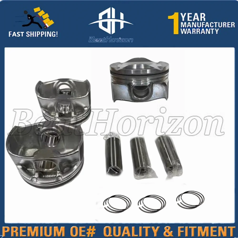 

Engine Piston Assembly 1613188280 FOR Peugeot 2008 308 308S 408 Citroen C4 DS4 3-piece piston assembly, 16 131 882 80