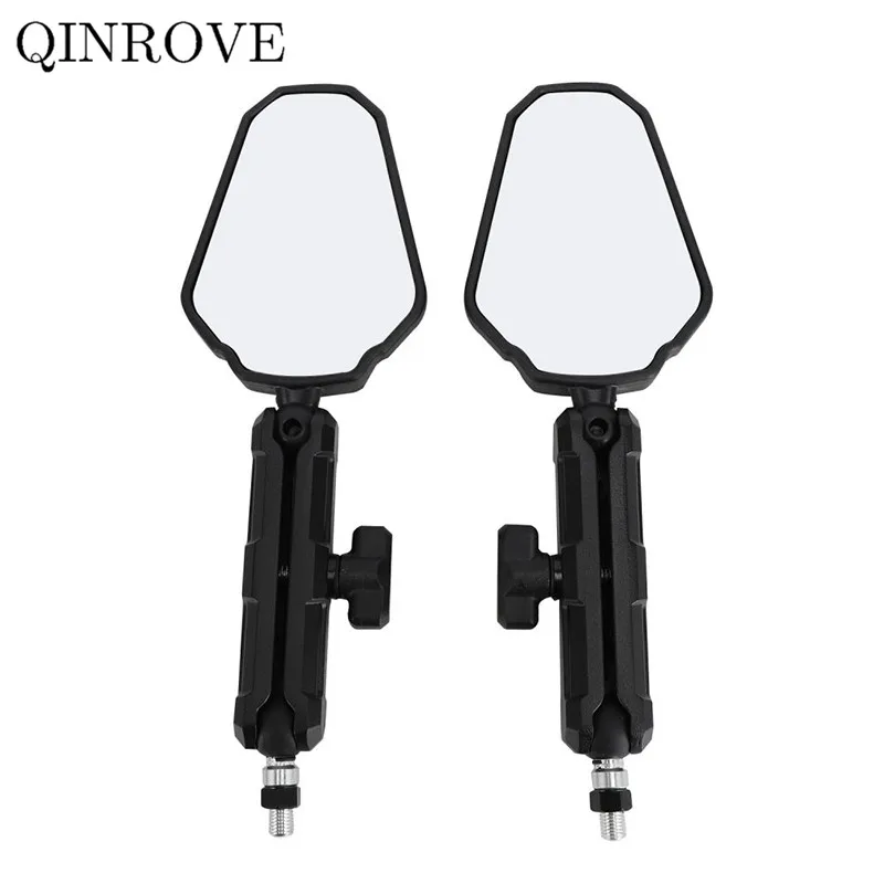 8 10MM Motorcycle Accessories Rearview Mirror ABS White Glass Side Mirror Universal For Yamaha Honda KTM Ducati Monster 600 800