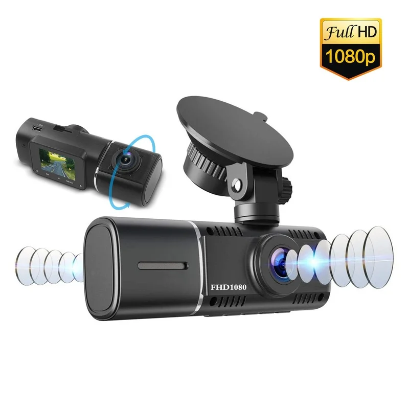 

1.5 Inch HD 1080P Dash Cam Mini Car Dash Camera Dual Lens Front + Internal Driving Recorder Car Accessaries