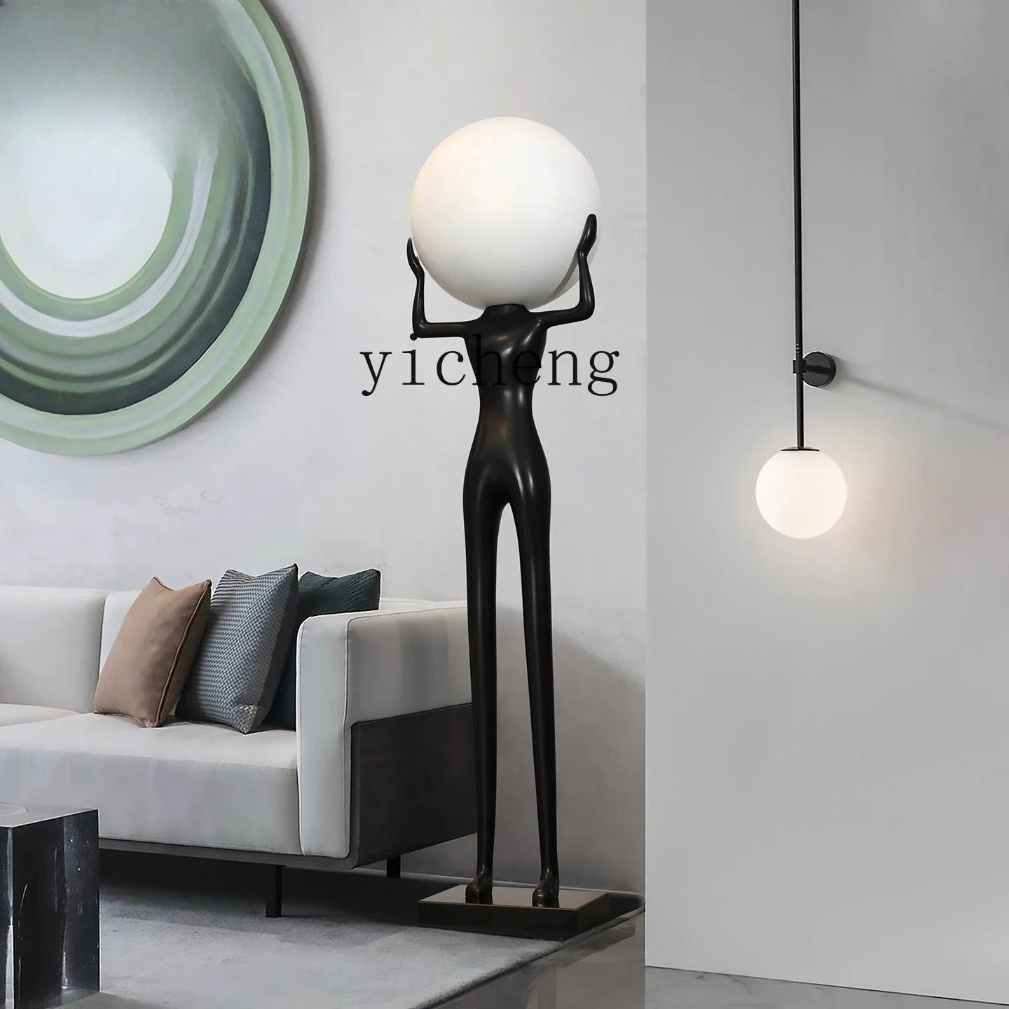 6.8BJL Sculpture Hotel Aisle Decoration Villa Living Room Sofa Light Luxury Large Floor Ornament