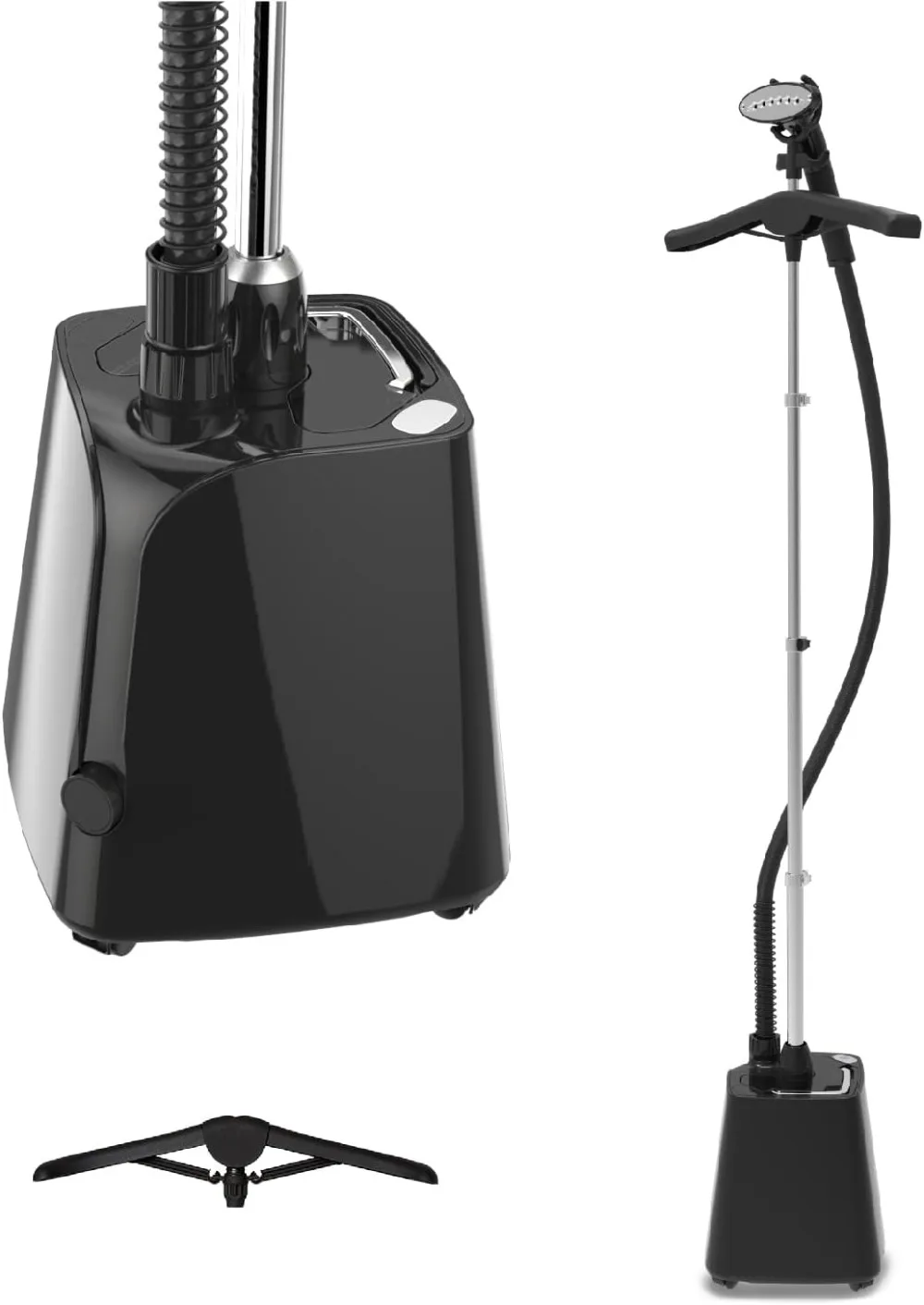 Plancha de Vapor Vertical 1800W- Tanque de 1,8L- Fácil de Mover 4 Ruedas Motrices- Calentamiento 60s- Válvula Anti-Cal