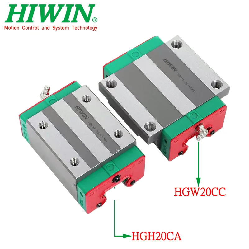 100% Original New HIWIN Linear Guide HGH20CA HGW20CC HGW20CA HGR20 Length 200 400 500mm 800 1000 1200 1500mm Rail For CNC Router