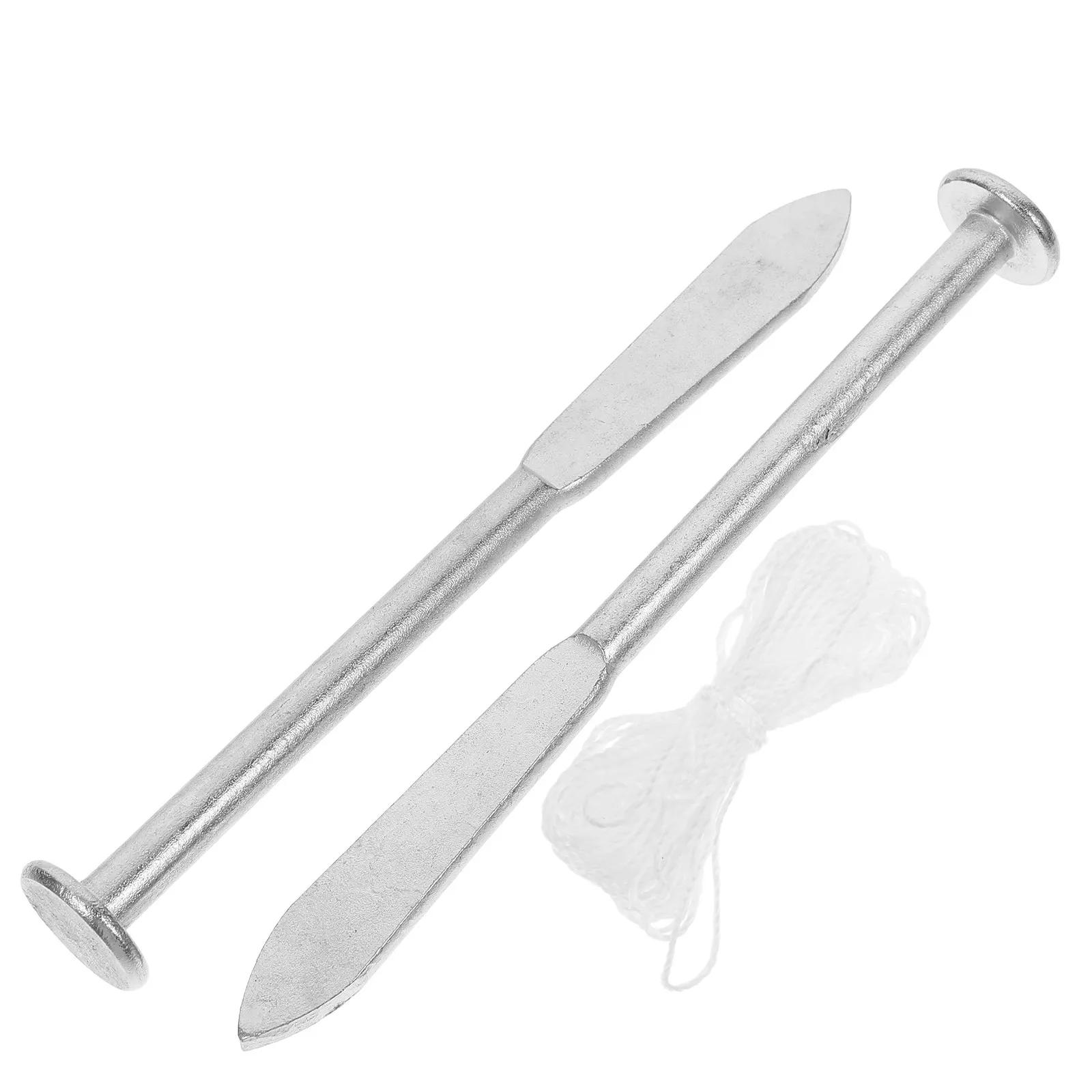 1Set Brickie Line Pins Sturdy Steel Bricklaying Aid for Masonry Carpentry Brickwork Alignment Straightening and Layout Tools