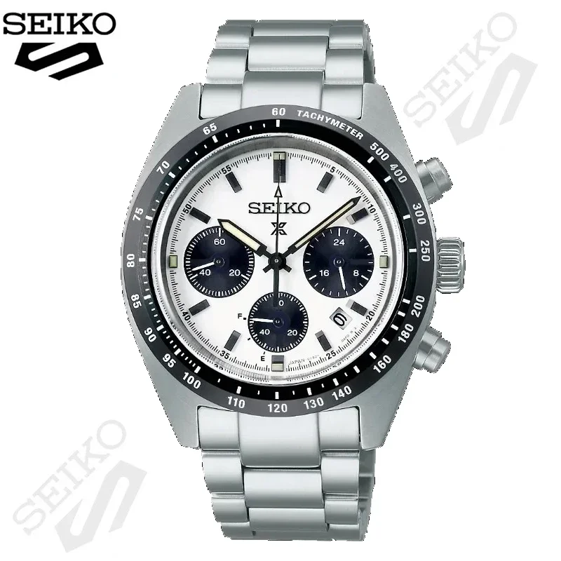 Seiko Panda Di Three Eyed Watch Casual Sports Multifunctional Chronograph Hot Selling Mens Non-Mechanical Quartz Wrist Watch