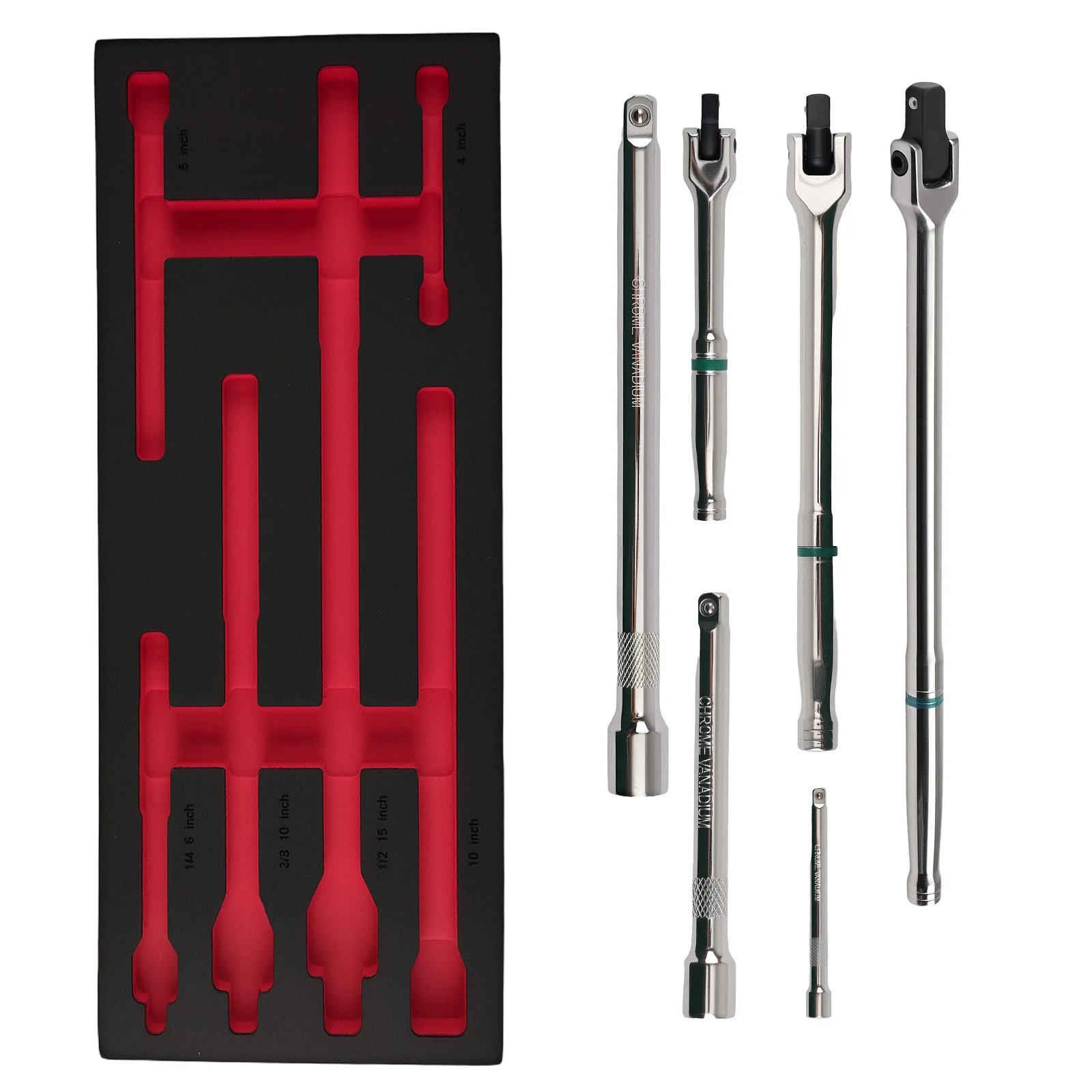 

Набор удлинителей для гайковерта Auto Pro, 1/4, 3/8, 1/2 дюйма, 6 шт., сталь 40CR