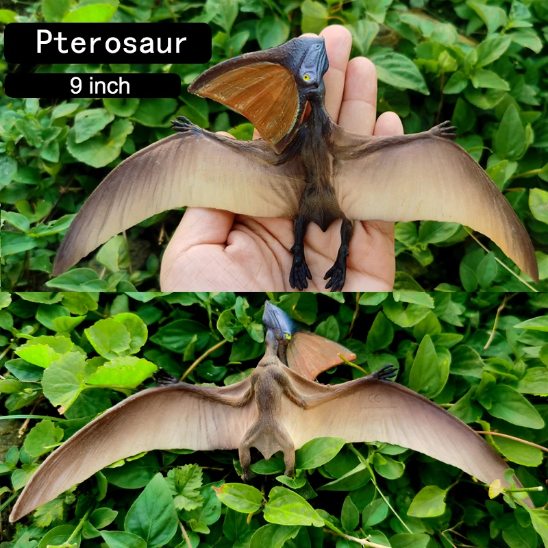 Pterodactyl Figures Realistic Flying Dinosaur Pteranodon Dino Toys Pterosaur Model Toys Cake Toppers Set for Kids