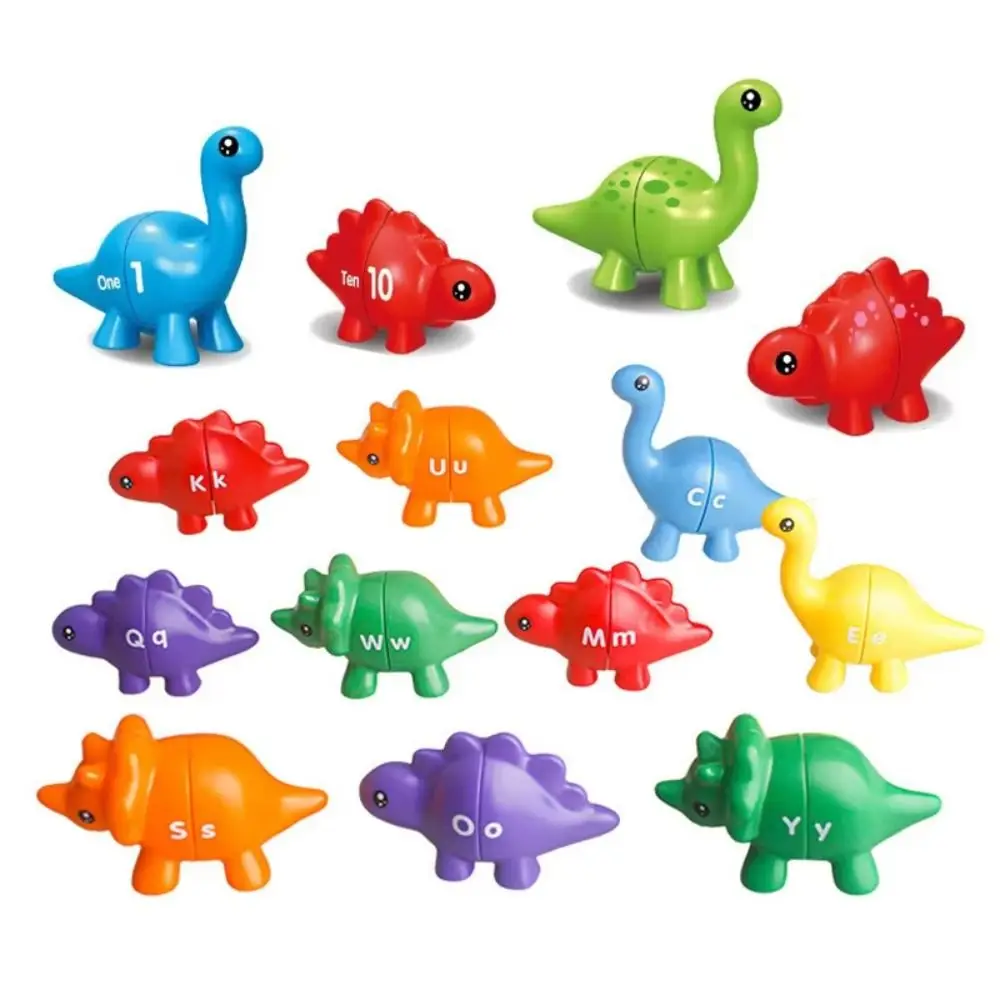 Plastic Letters Matching Letters Number Counting Pattern Double-Sided Color Sorting Montessori Game Blocks Portable