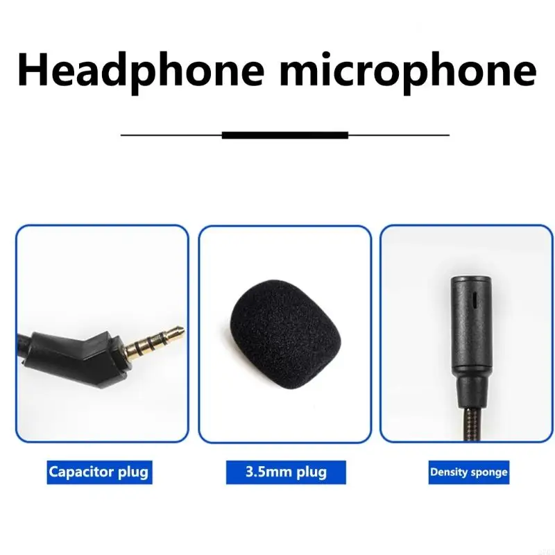 Replacement Mics Boom for Theta 7.1 Headsets Microphones Boom for Consoles and PC Gaming Headsets Office