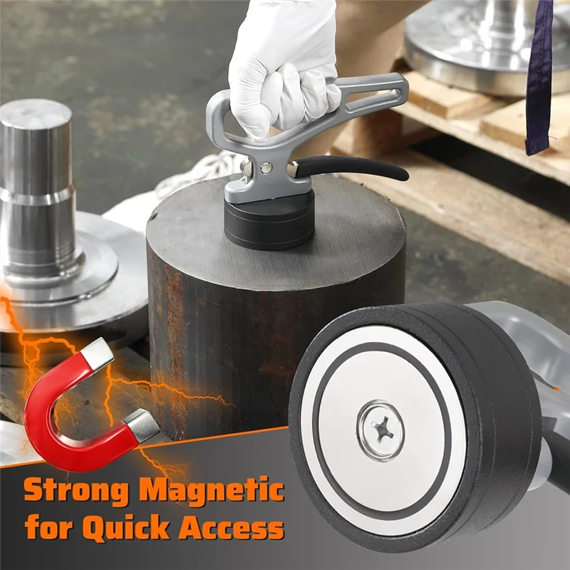 【A87T】Strumento di raccolta magnetico,acciaio inossidabile per saldatura,per separazione dei metalli,taglio spazzatrice magnetica di sollevamento micro-regolabile B