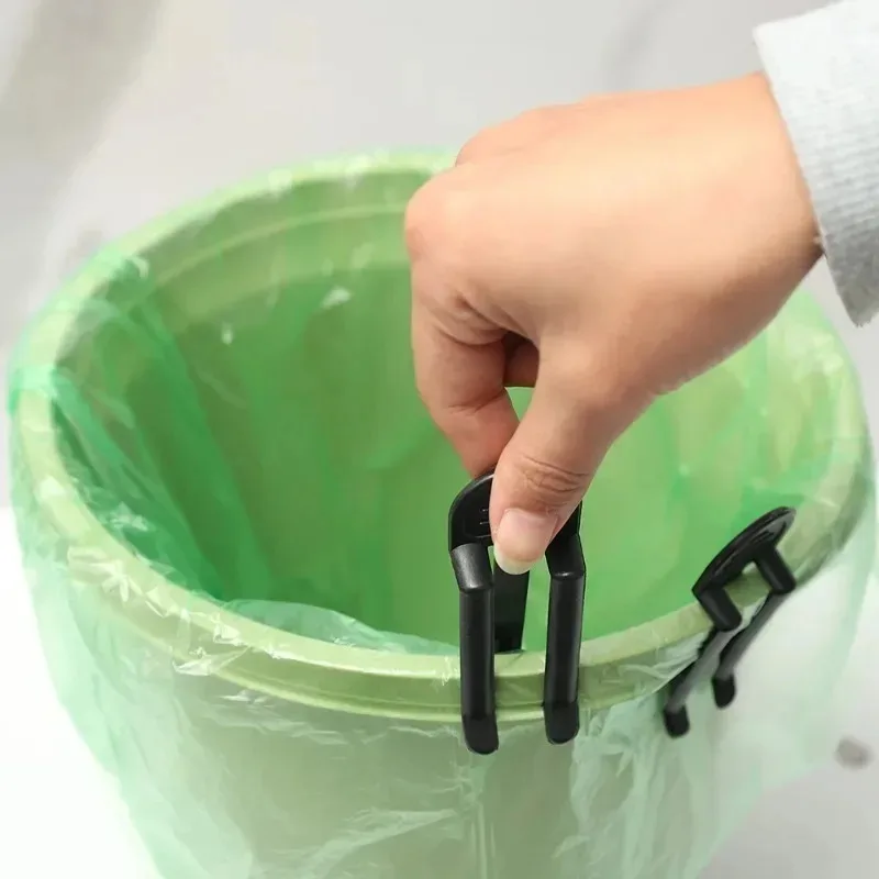 2-20Pcs Practical Plastic Garbage Bag Clip Fixed Waste Bin Bag Holder Rubbish Clip Trash Can Clamp Kitchen Bathroom Gadgets