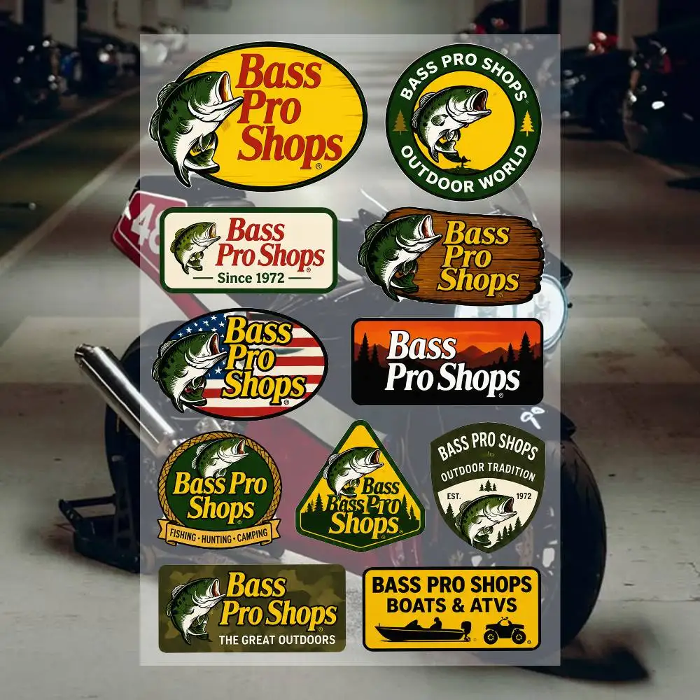 B-A-ss Pro Shop Wasserdichte Vinyl-Aufkleber für Auto, Motorrad, Fahrrad, Skateboard, Laptop, Flasche, Handy
