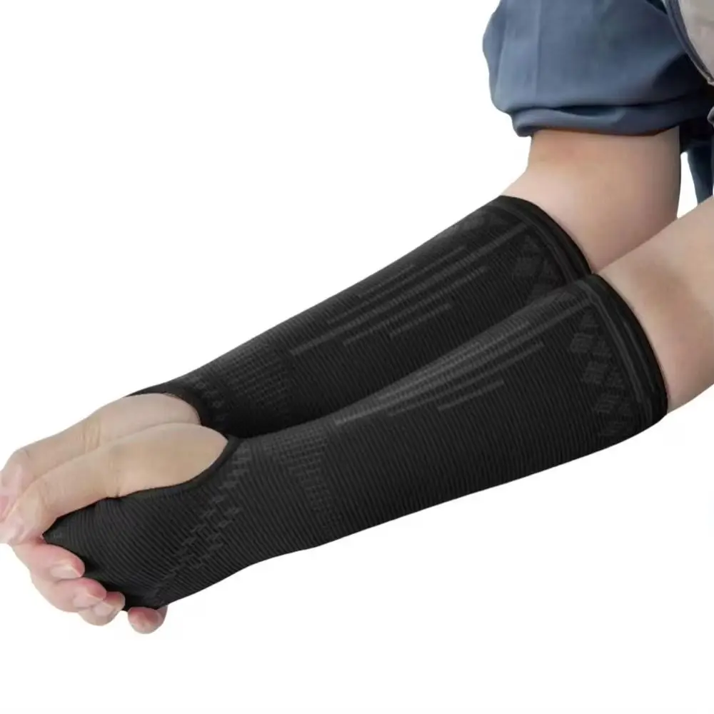 

1Pair Polyester Volleyball Arm Sleeves Breathable Elastic Sports Wristbands Pink/Black Sweat-absorbent Volleyball Wristbands