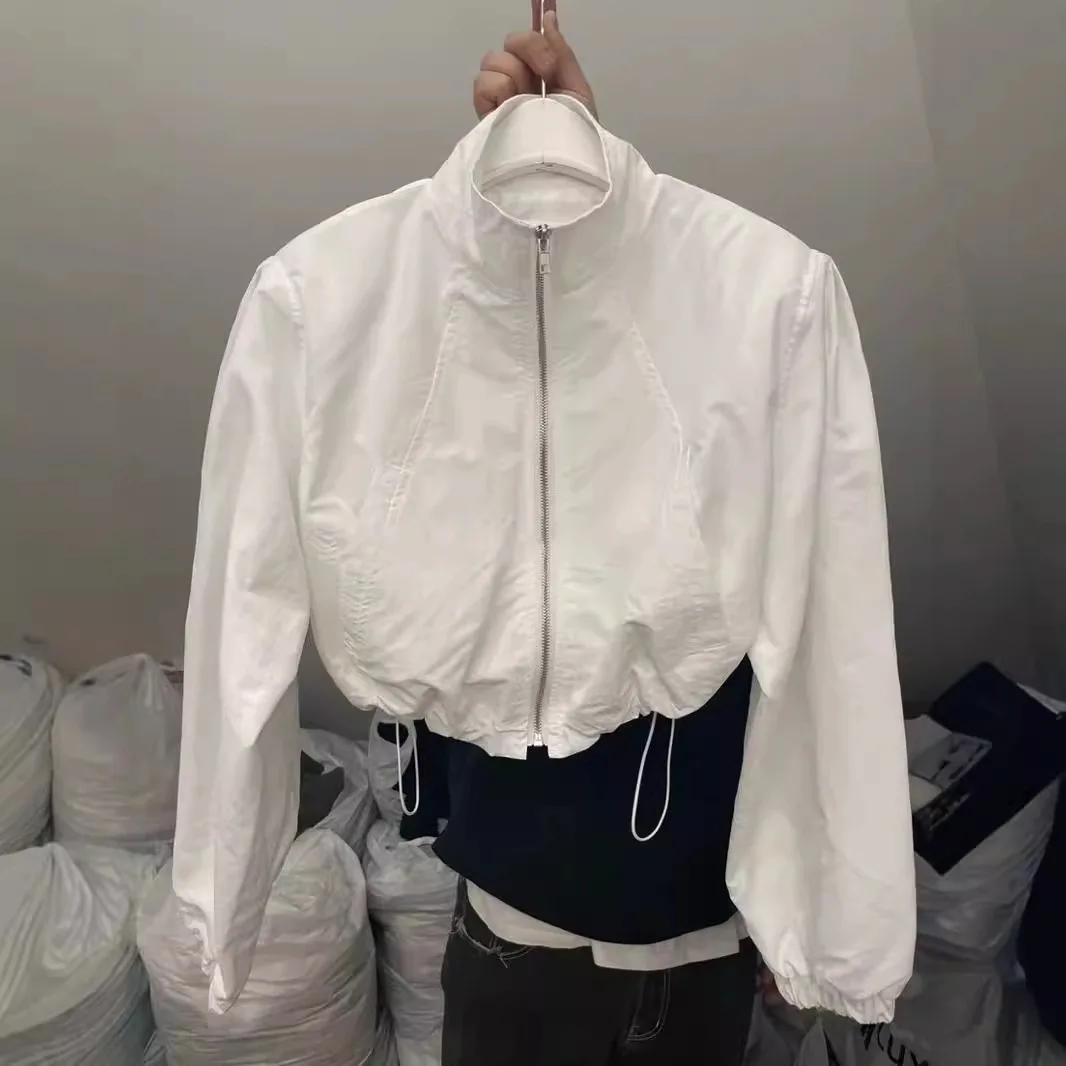 Korean Version Short Short Women's Sunscreen Clothes Women's 2026 Summer New Stand-up Collar Outdoor Sunscreen Jacket