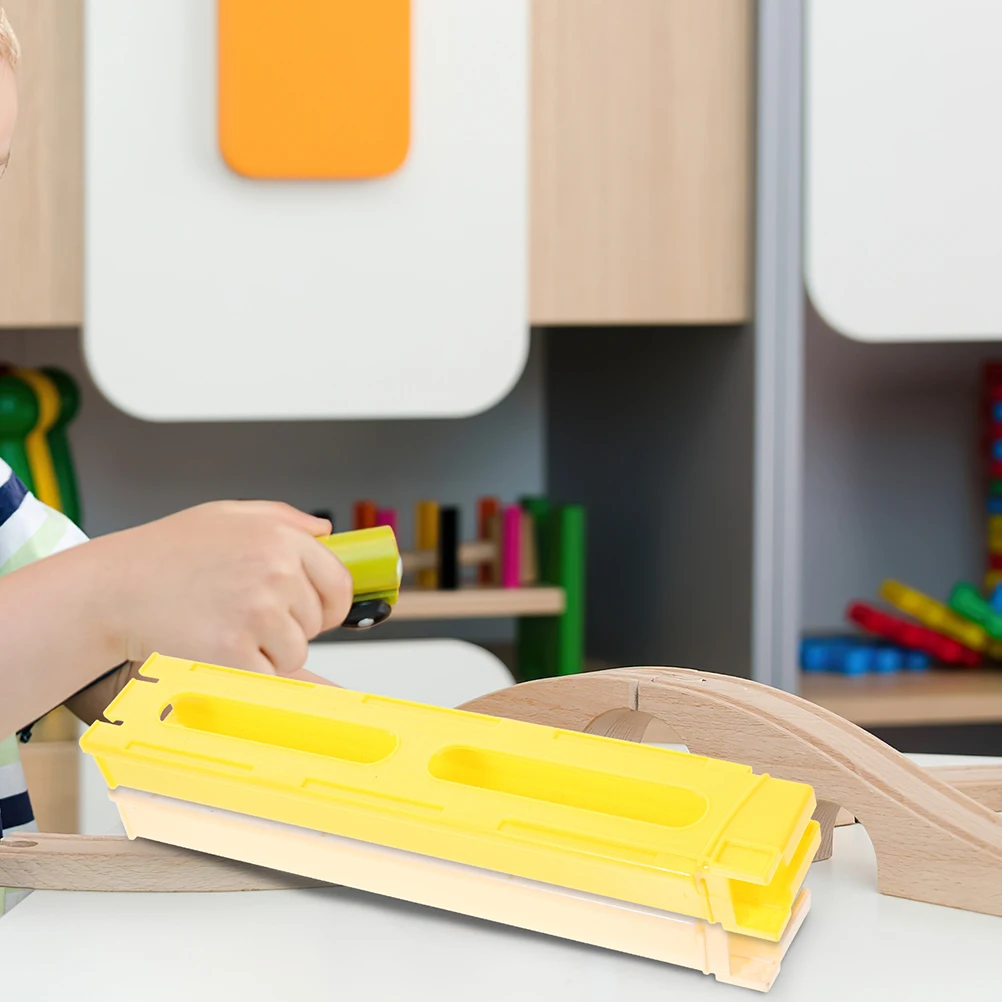 3pcs Domino Train Accessories Plastic Extension Clip Kids Toys DIY Plaything Toddler Automatic Dispenser