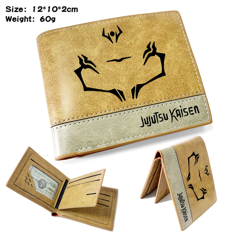 Animie Carton Jujutsu Kaisen GOJO KOJI Wallet Short Purse With Card Holder