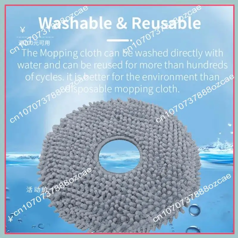 Roborock QV 35A / QR 598 / QR 798 세척 가능한 천용 A26P 12PCS 로봇 진공 청소기 걸레 패드