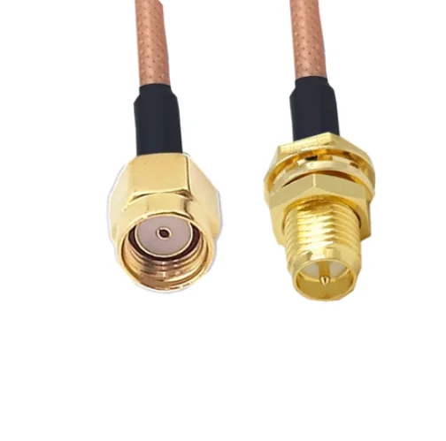 RG142 cable RP-SMA Male to RP-SMA Female Connector RG-142 Extension Jumper Pigtail RF Coaxial Cable 0.1-5m