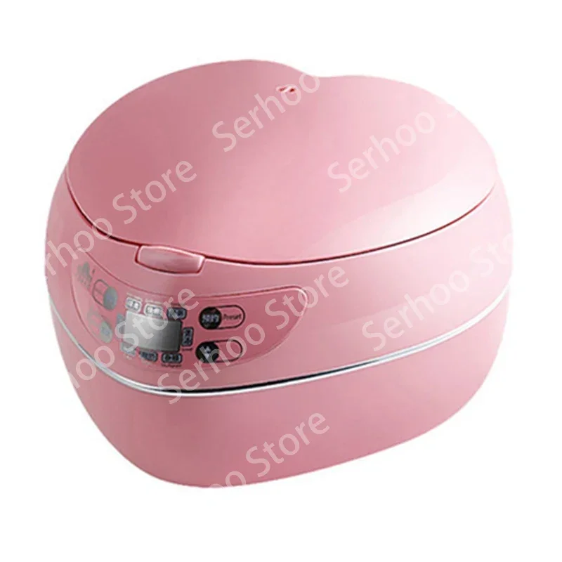 300W Heart-shaped Rice Cooker intelligent mini rice cooker Home 1.8L rice cooker Arc three-dimensional heating